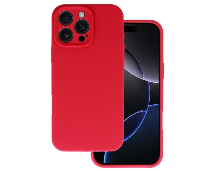 Silicone Lite Soft Touch Case Θήκη Σιλικόνης Raspberry (iPhone 16 Pro Max) - MT84159