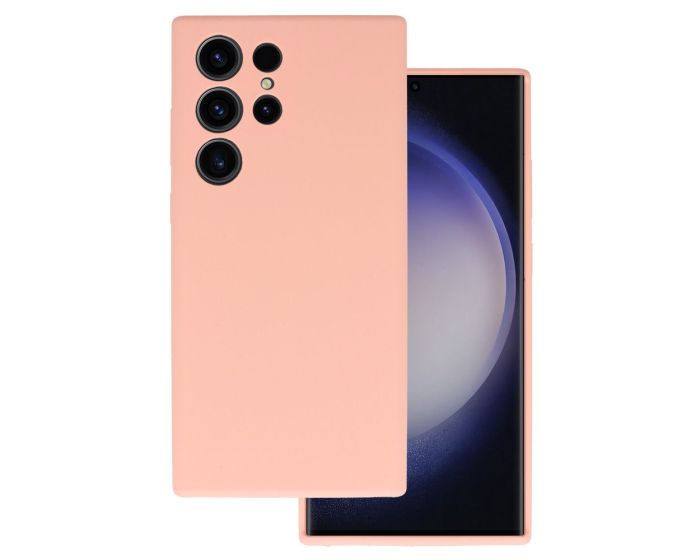 Silicone Lite Soft Touch Case Θήκη Σιλικόνης Peach (Samsung Galaxy S22 Ultra 5G)