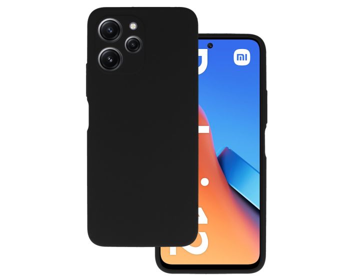 Silicone Lite Soft Touch Case Θήκη Σιλικόνης Black (Xiaomi Redmi 12)