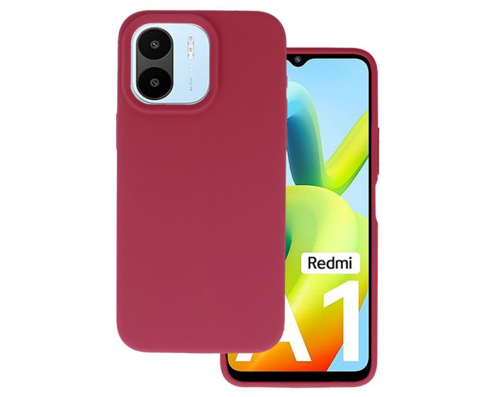 Silicone Lite Soft Touch Case Θήκη Σιλικόνης Burgundy (Xiaomi Redmi A1 / Redmi A2)