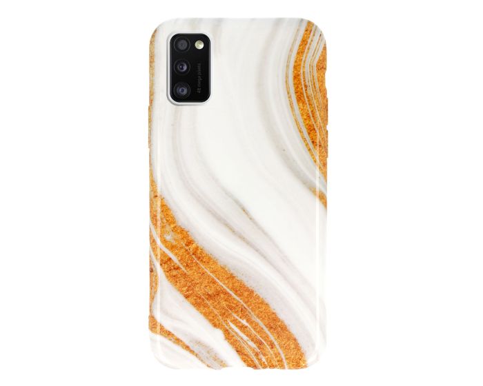 Marble Silicone Case Design 1 Θήκη Σιλικόνης White / Gold (Samsung Galaxy A41)