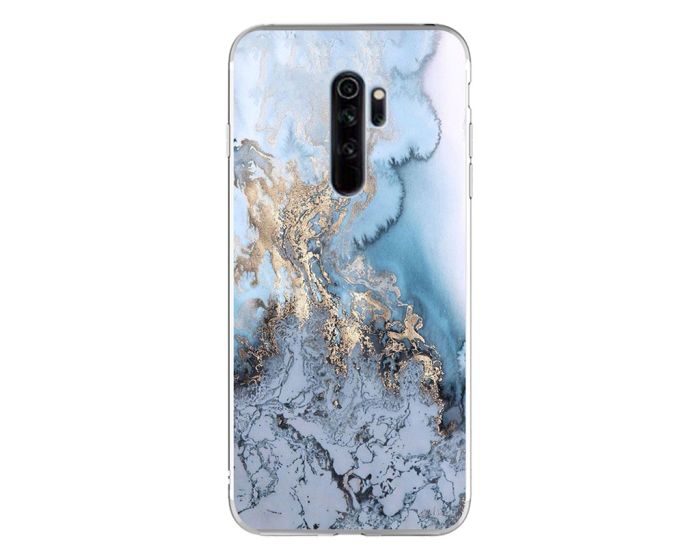 Silicone Marble Case No1 Θήκη Σιλικόνης Blue (Xiaomi Redmi Note 8 Pro)
