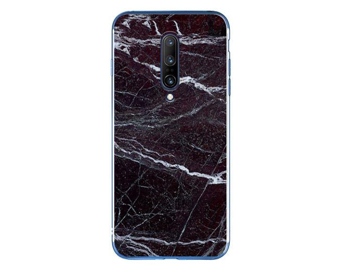 Silicone Marble Case No14 Θήκη Σιλικόνης Black / White (OnePlus 7 Pro)