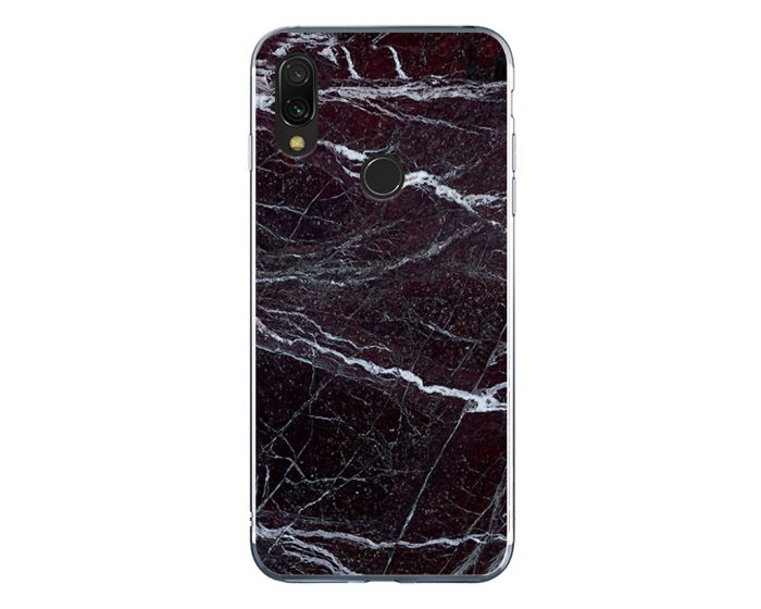 Silicone Marble Case No14 Θήκη Σιλικόνης Black / White (Xiaomi Redmi 7)