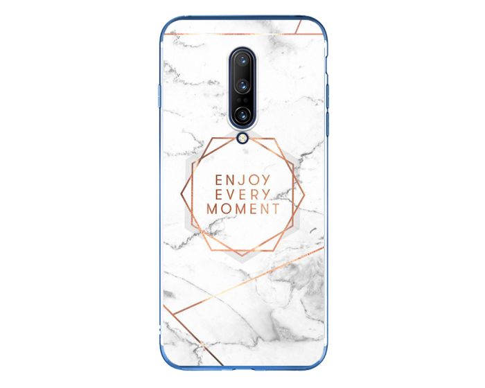 Silicone Marble Case No16 Θήκη Σιλικόνης White / Gold (OnePlus 7 Pro)