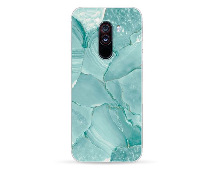Silicone Marble Case No3 Θήκη Σιλικόνης Green (Xiaomi Pocophone F1)