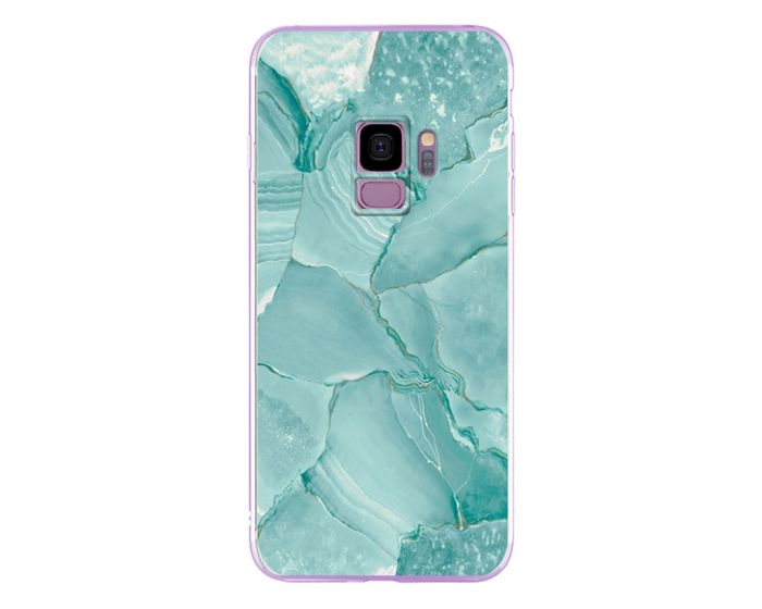 Silicone Marble Case No3 Θήκη Σιλικόνης Green (Samsung Galaxy S9)