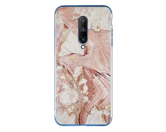 Silicone Marble Case No6 Θήκη Σιλικόνης White / Brown (OnePlus 7 Pro)