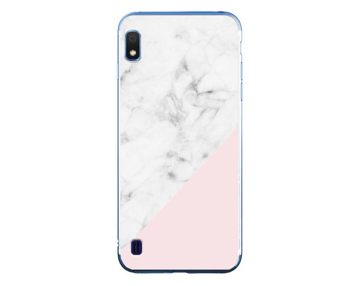 Silicone Marble Case No9 Θήκη Σιλικόνης White / Pink (Samsung Galaxy A10)