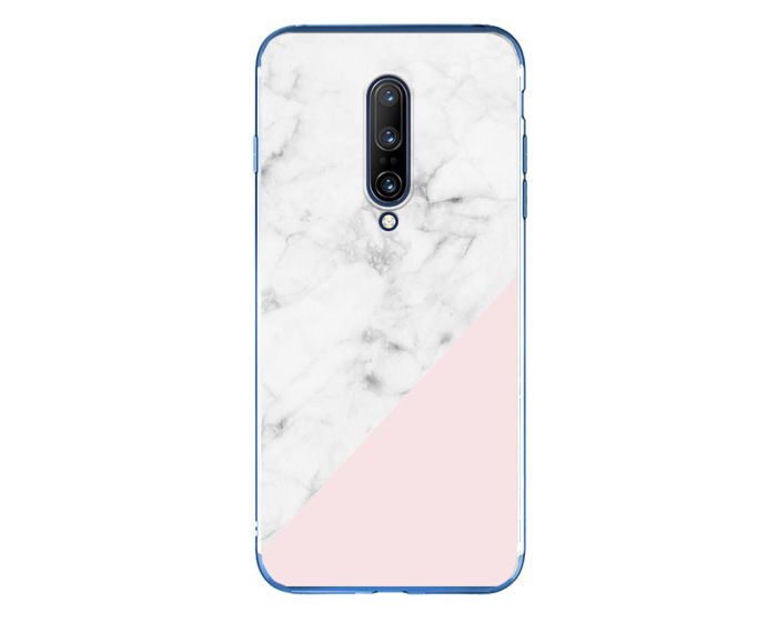 Silicone Marble Case No9 Θήκη Σιλικόνης White / Pink (OnePlus 7 Pro)