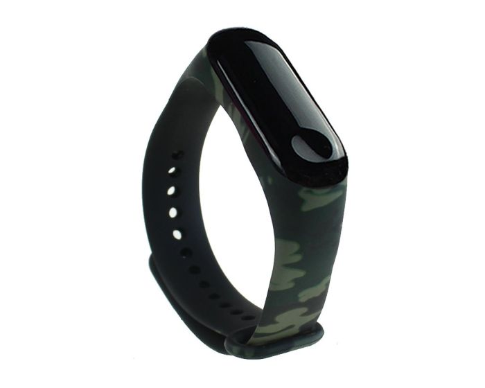 Silicone Replacement Band Camouflage Green - Λουράκι Σιλικόνης για Xiaomi Mi Band 3 / 4