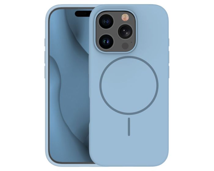 Silicone Thin Mag Case Θήκη Σιλικόνης Συμβατή με MagSafe - Light Blue (iPhone 16e / 17e) - MT78530