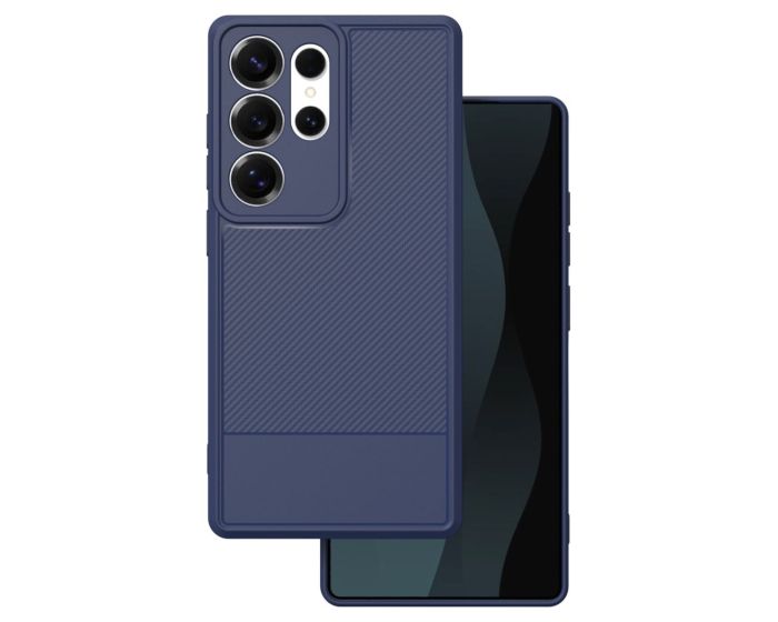 Simple Carbon Rugged Case Ανθεκτική Θήκη Blue (Samsung Galaxy S25 Ultra)