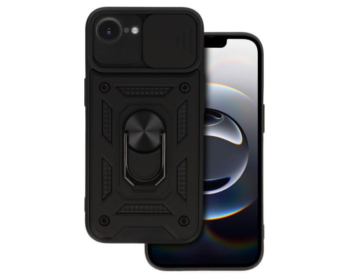 Camera Slide Hard Case Σκληρή Θήκη με Κάλυμμα Κάμερας - Black (iPhone 16e / 17e) - MT80713
