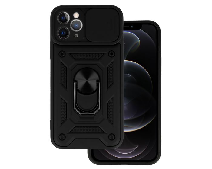 Camera Slide Hard Case Σκληρή Θήκη με Κάλυμμα Κάμερας - Black (iPhone 12 Pro)