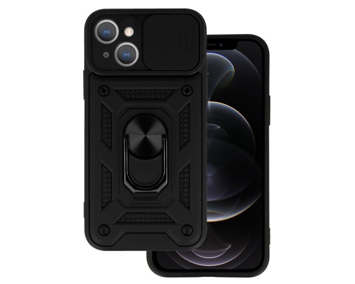 Camera Slide Hard Case Σκληρή Θήκη με Κάλυμμα Κάμερας - Black (iPhone 14)