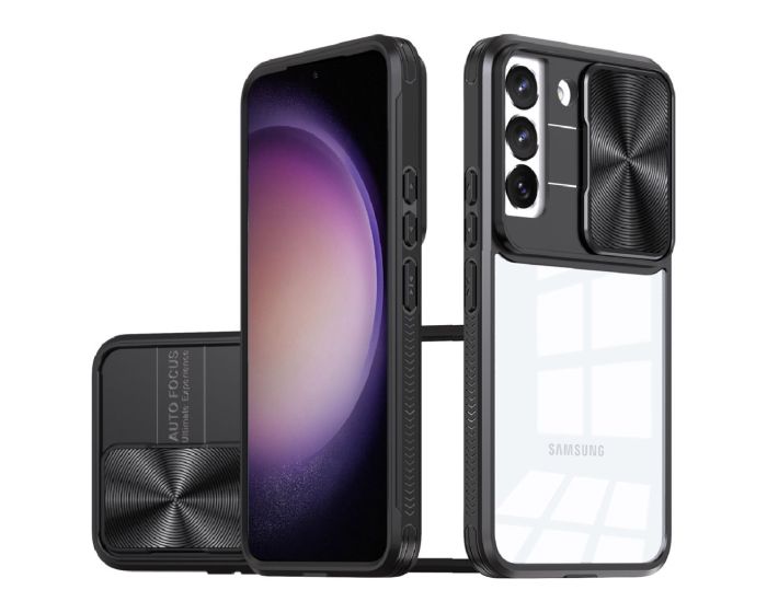 Slider Case Σκληρή Θήκη με Κάλυμμα Κάμερας - Black (Samsung Galaxy S24)