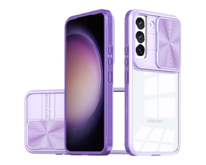 Slider Case Σκληρή Θήκη με Κάλυμμα Κάμερας - Purple (Samsung Galaxy S24)