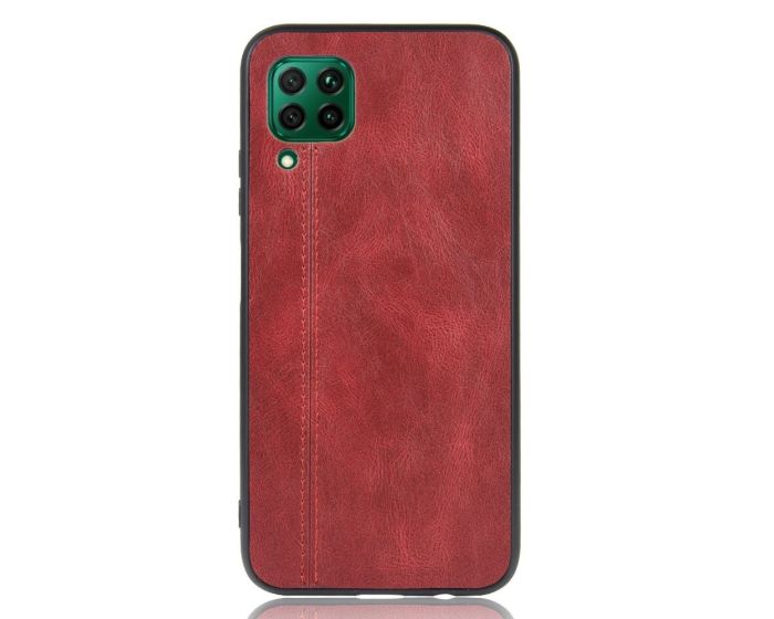 Slim Art PU Leather & TPU Back Case Red (Huawei P40 Lite)