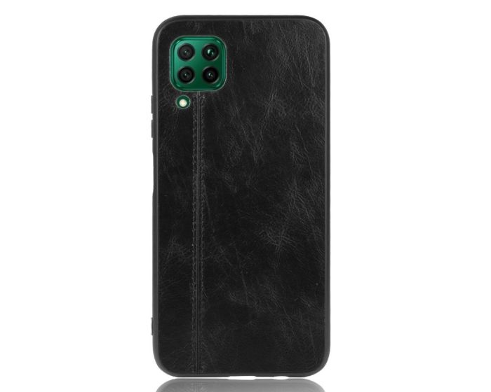 Slim Art PU Leather & TPU Back Case Black (Huawei P40 Lite)