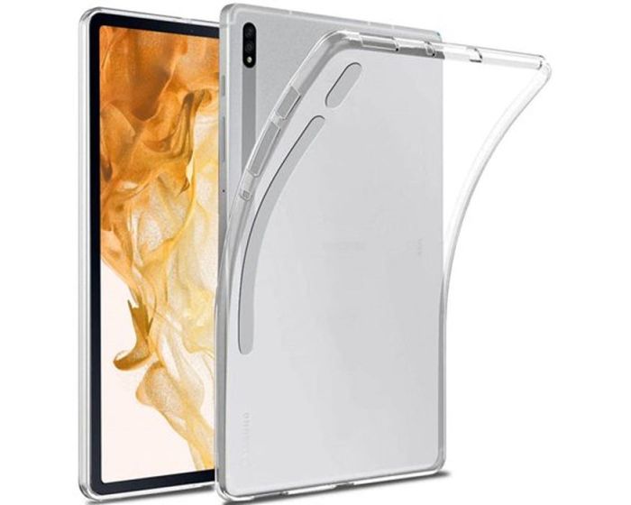 Slim Case Back Cover Διάφανη Θήκη Σιλικόνης Transparent (Samsung Galaxy Tab S8 Plus 12.4)