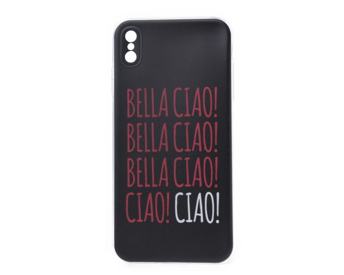 Slim Fit Gel Case La Casa De Papel Θήκη Σιλικόνης Bella Ciao Black (iPhone Xs Max)