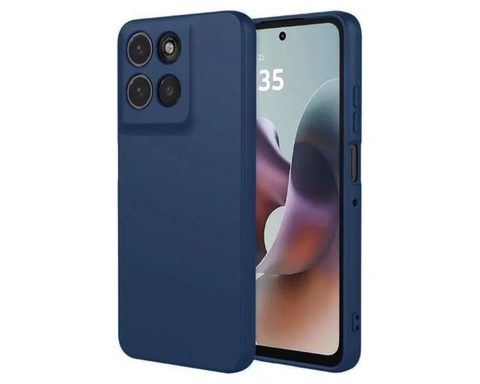 Silicone Lite Soft Touch Case Θήκη Σιλικόνης Dark Blue (Motorola Moto G56 5G) - MT82632