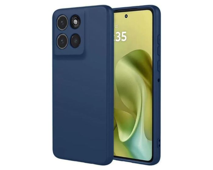 Silicone Lite Soft Touch Case Θήκη Σιλικόνης Dark Blue (Motorola Moto G86 5G) - MT82633
