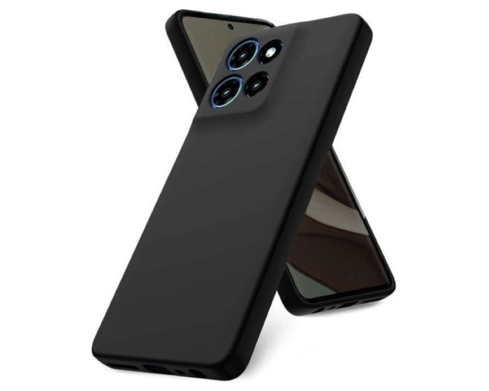 Silicone Lite Soft Touch Case Θήκη Σιλικόνης Black (Motorola Moto G86 Power 5G) - MT82634