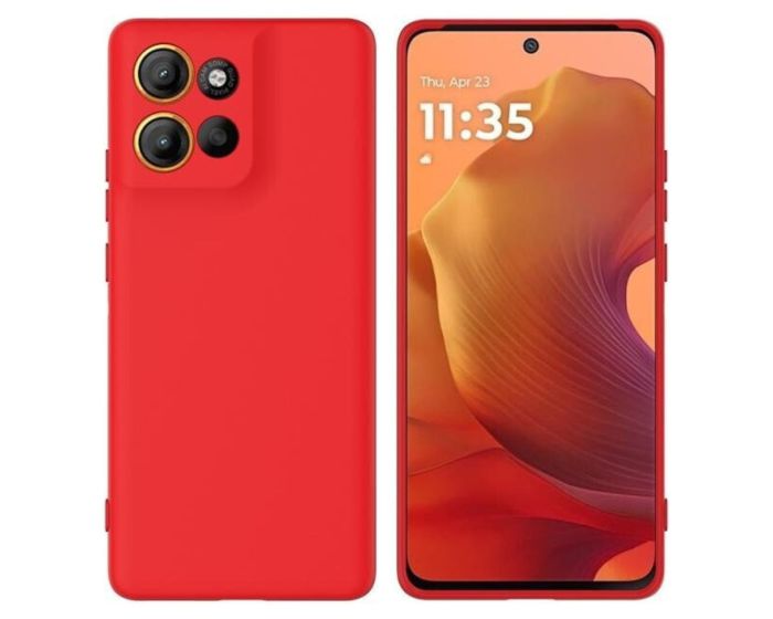 Silicone Lite Soft Touch Case Θήκη Σιλικόνης Red (Motorola Moto G86 Power 5G) - MT82635