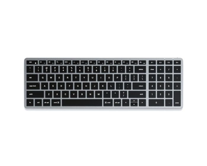 SATECHI Slim X2 Backlit Bluetooth Keyboard Αγγλικό US για Συσκευές Mac και iOS - Space Grey