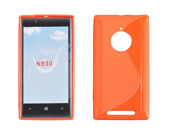 S Line Θήκη Σιλικόνης Πορτοκαλί OEM (Nokia Lumia 830)