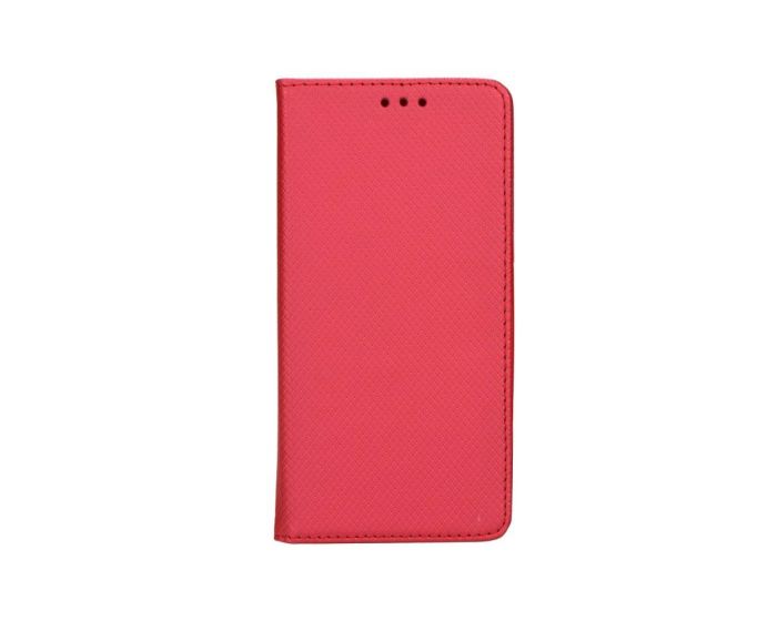 Forcell Smart Book Case με Δυνατότητα Stand Θήκη Πορτοφόλι Κόκκινη (LG K10)