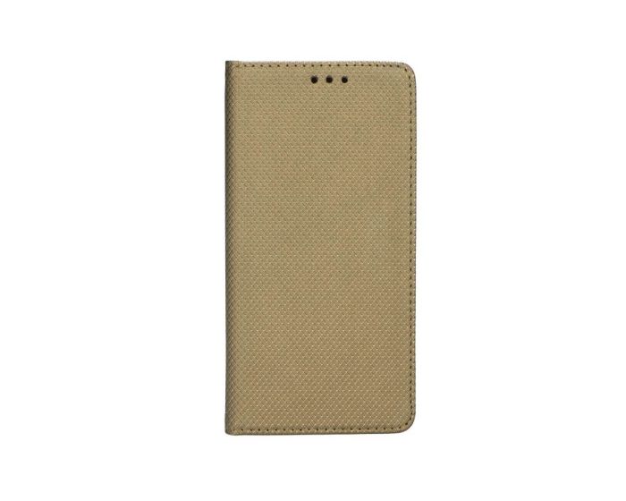 Forcell Smart Book Case με Δυνατότητα Stand Θήκη Πορτοφόλι Χρυσή (Samsung Galaxy S5 / S5 Neo)