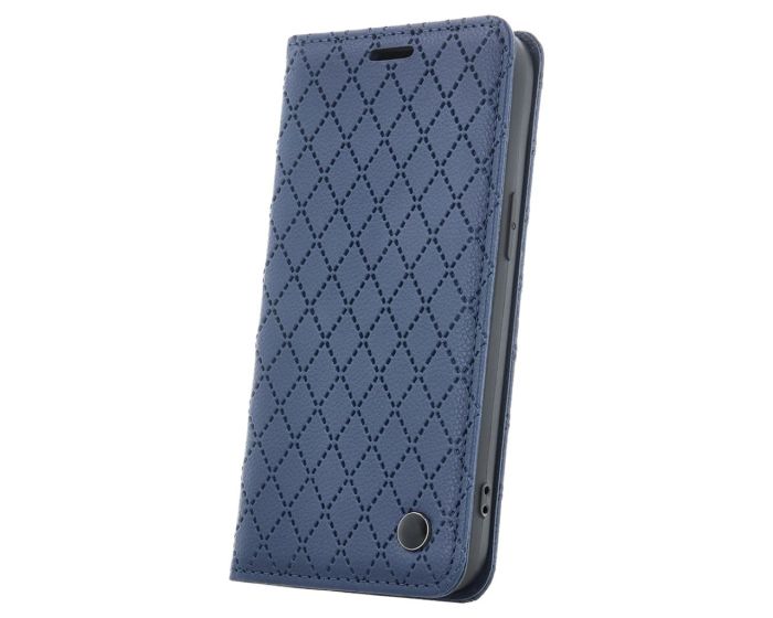 Smart Caro Wallet Case Θήκη Πορτοφόλι με δυνατότητα Stand Navy Blue (Xiaomi Redmi A3 4G)