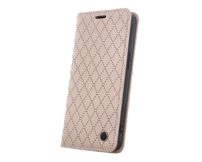 Smart Caro Wallet Case Θήκη Πορτοφόλι με δυνατότητα Stand Beige (Xiaomi Redmi Note 12 4G)