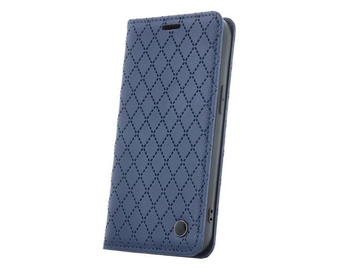 Smart Caro Wallet Case Θήκη Πορτοφόλι με δυνατότητα Stand Navy Blue (Xiaomi Redmi 12C / Poco C55)