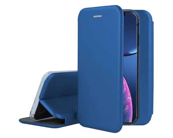 Smart Diva Book Case με Δυνατότητα Στήριξης - Navy Blue (iPhone 16 Plus)