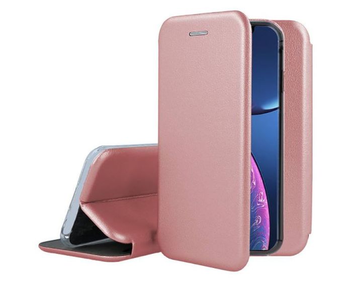 Smart Diva Book Case με Δυνατότητα Στήριξης - Rose Gold (iPhone 16 Plus)