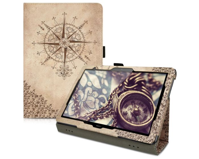 KWmobile Θήκη Smart Folio Stand Case (46111.01) Baroque Compass (Huawei MediaPad T5 10.0'')