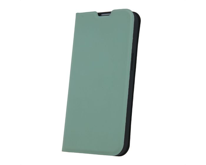 Smart Soft Wallet Case Θήκη Πορτοφόλι με Stand - Light Green (Xiaomi Redmi 13C / Poco C65)