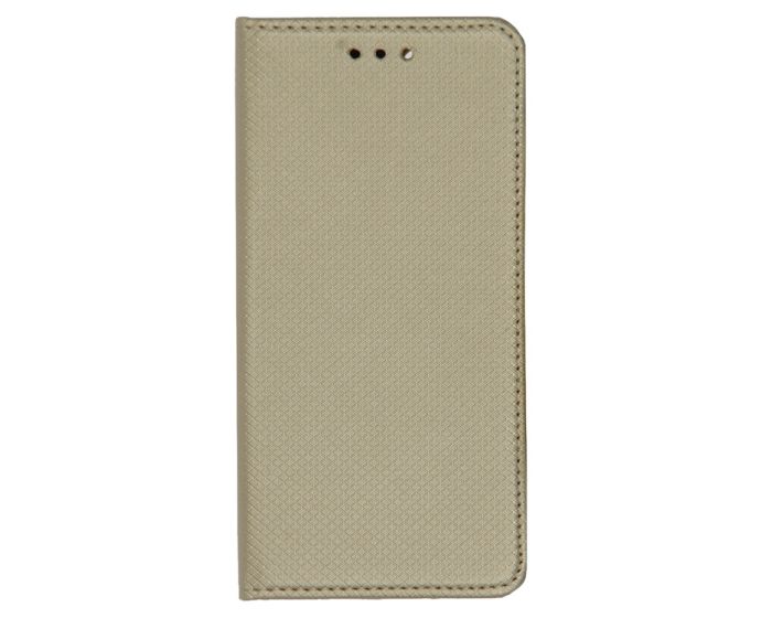 Xcase Smart Book Case με Δυνατότητα Stand Θήκη Πορτοφόλι Χρυσό (HTC One A9s)