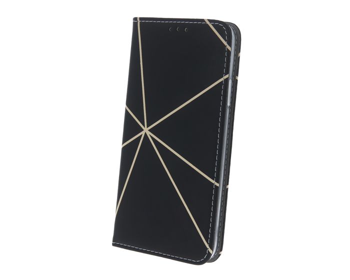 Smart Trendy Magnet Wallet Case Θήκη Πορτοφόλι με δυνατότητα Stand Linear 2 Black (Samsung Galaxy A13 5G / A04s)