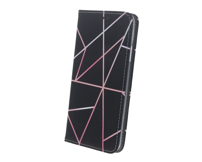 Smart Trendy Magnet Wallet Case Θήκη Πορτοφόλι με δυνατότητα Stand Linear 3 Black (Samsung Galaxy A13 5G / A04s)