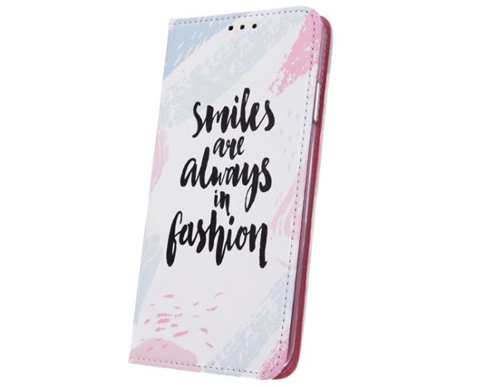 Smart Trendy Magnet Wallet Case Θήκη Πορτοφόλι με δυνατότητα Stand Smiles (Xiaomi Redmi 7)