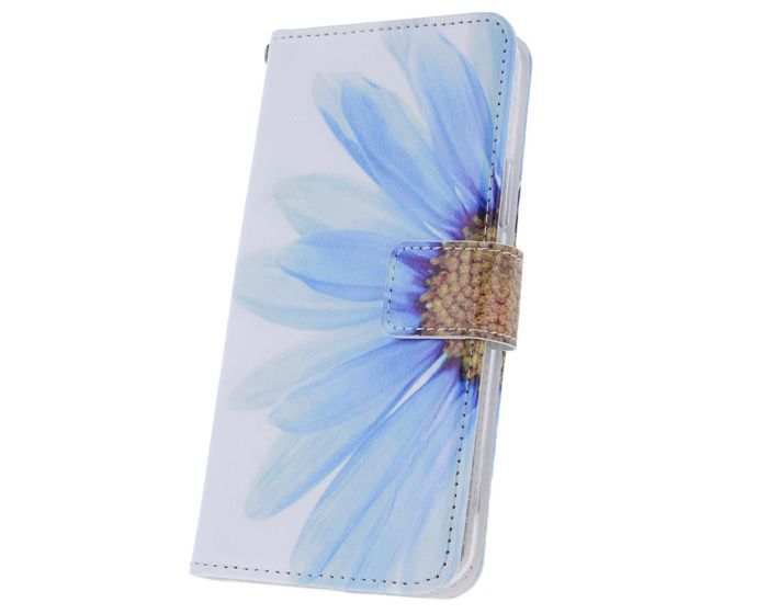 Smart Trendy Magnet Wallet Case Θήκη Πορτοφόλι με δυνατότητα Stand Bloom Blue (Samsung Galaxy A12 / M12 5G)