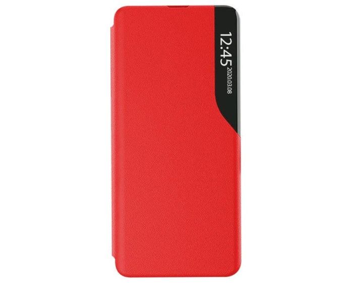 Smart View Flip Case Θήκη Πορτοφόλι με Stand - Red (Xiaomi 11T / 11T Pro)