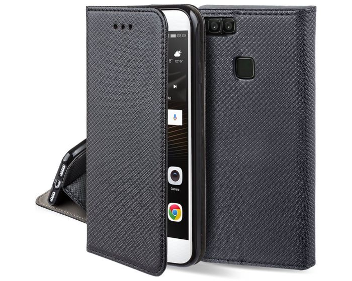 Forcell Smart Book Case με Δυνατότητα Stand Θήκη Πορτοφόλι Black (Huawei Nova 2)