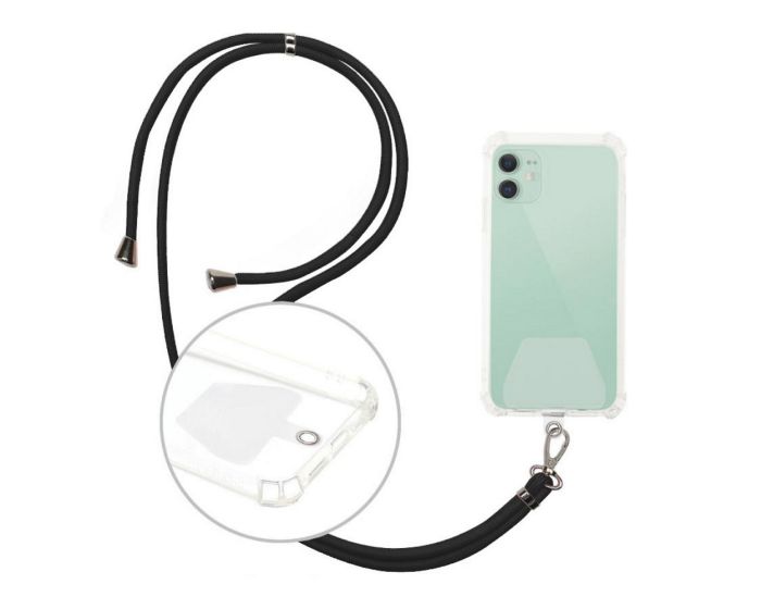 Smartphone Neck Lanyard Strap Λουράκι - Black - MT48487