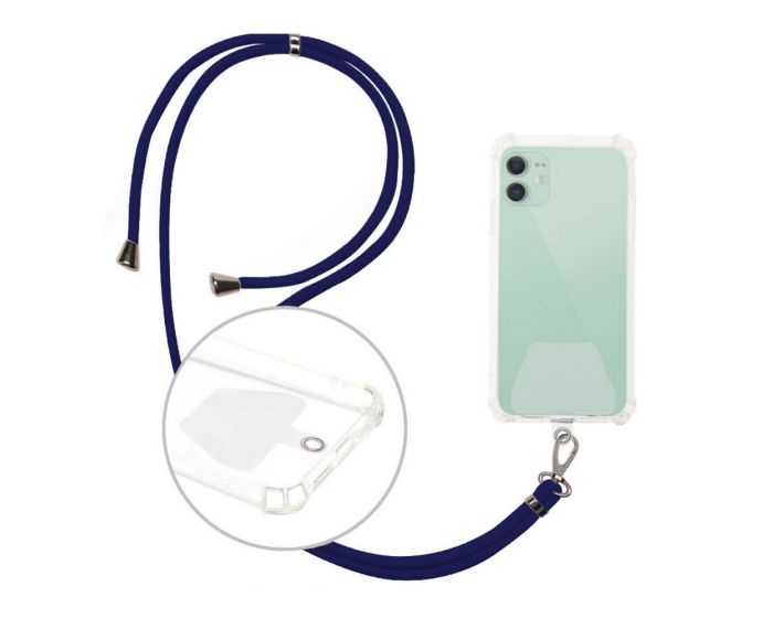 Smartphone Neck Lanyard Strap Λουράκι - Navy Blue